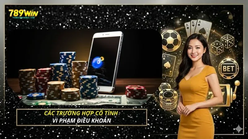 Các trường hợp cố tình vi phạm điều khoản