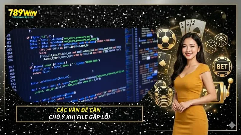Các vấn đề cần chú ý khi file gặp lỗi