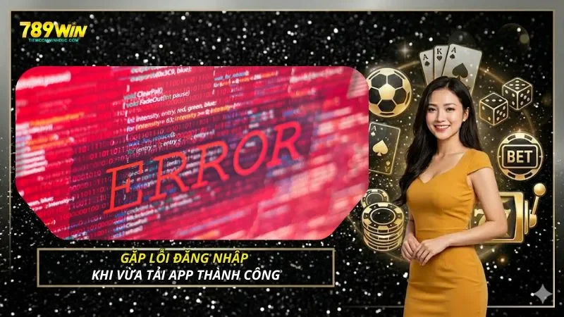 Gặp lỗi đăng nhập khi vừa tải app thành công